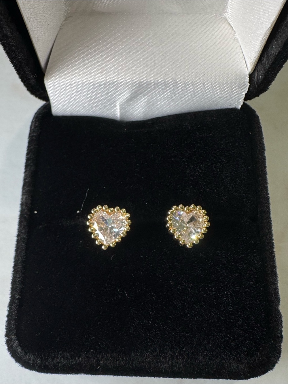 Heart Crystal Stud Earrings